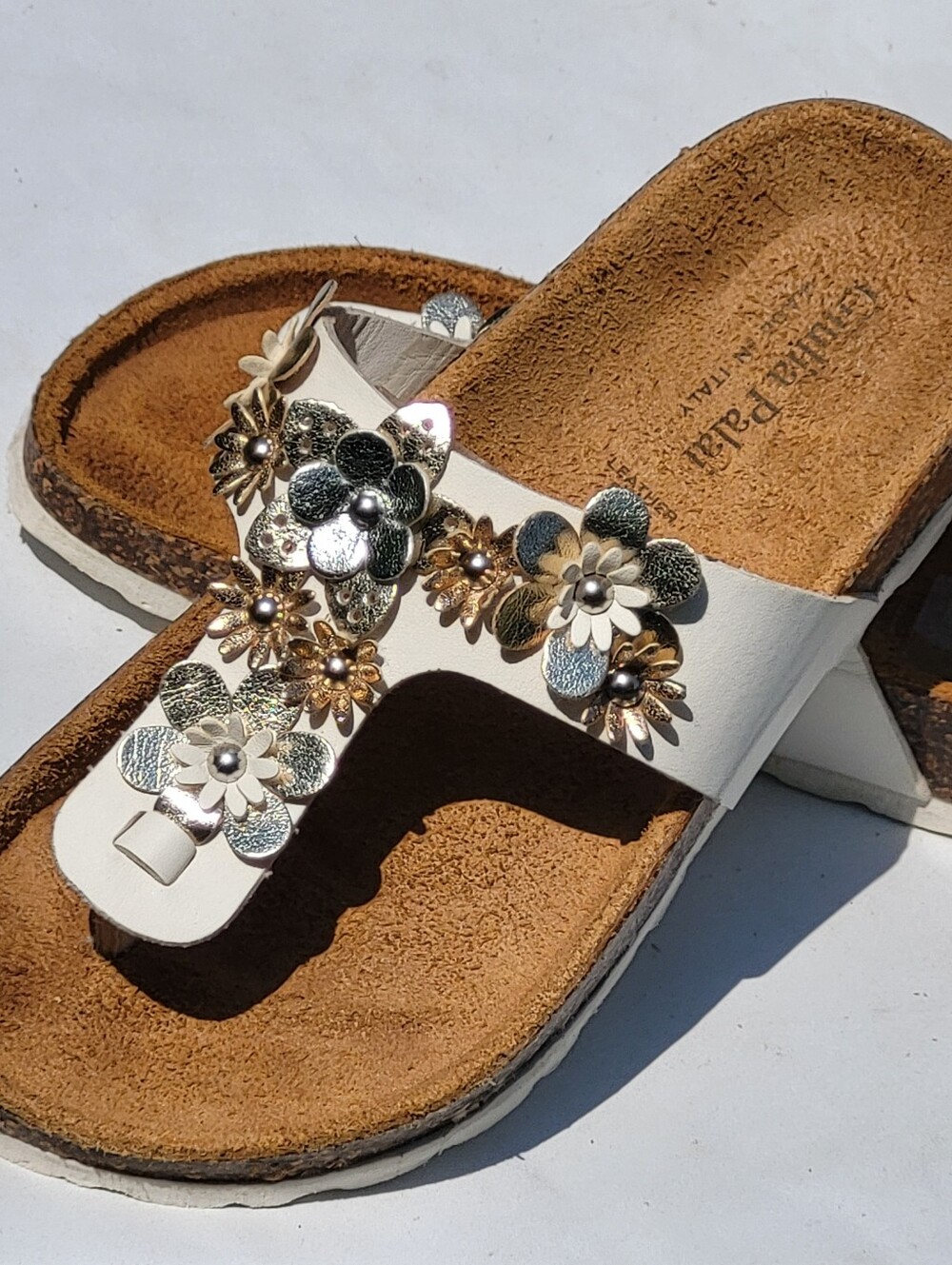 Giulia Palai Leather Sandals Thong Slides Flip Flop Shoes Size 1